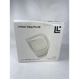 Linksys-Velop Pro 6E Mesh Wi-Fi 6E Router/Node System-White Up To 3,000 Sq Ft.